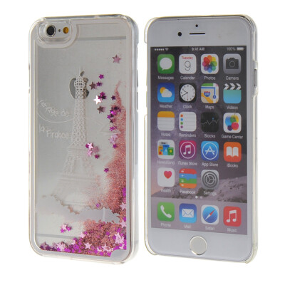 

MOONCASE 3D Quicksand Liquid Flowing Shinny Hard Plastic Transparent Clear Case Cover for Apple iPhone 6 ( 4.7 inch ) Pink