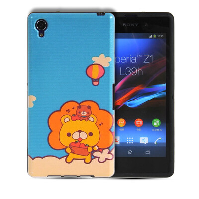 

MOONCASE Акварель Искусство Мягкие гибкие силиконовый гель ТПУ Оболочка задняя крышка чехол для Sony Xperia Z1 L39h