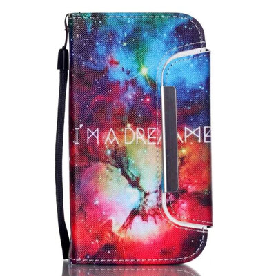 

MITI Printing Pattern PU Wallet Leather Case For Samsung Galaxy S4 i9500 flip cover split 2in1 detachable