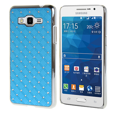 

MOONCASE Жесткий Хром горный хрусталь Bling Звезда обложка чехол для Samsung Galaxy Grand Prime G5308 синий