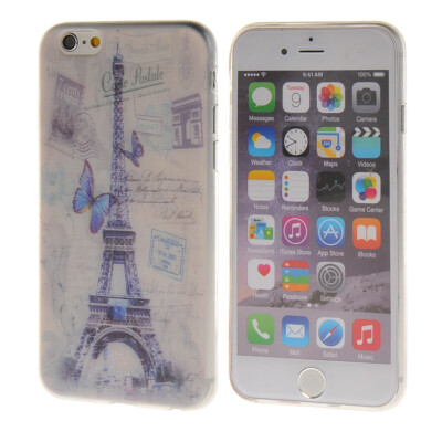 

MOONCASE Eiffel Tower Pattern Silicone Gel TPU Flexible Shell Protective Case Cover for Apple iPhone 6 Plus ( 5.5 inch ) a06