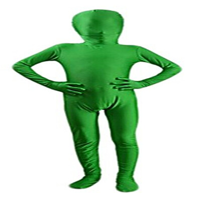 

Kids Pure Color Zentai Full Bodysuit Back Zipper Tights Suit Kids Fancy Full Bodysuit Cosplay Halloween Costumes
