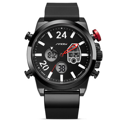 

SINOBI Sport Quartz Watch 3ATM Water-resistant Men Watches Luminous Wristwatch Male Relogio Musculino Chronograph Man Casual Wrist