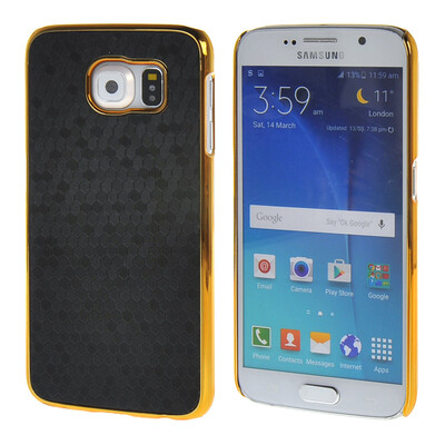 

MOONCASE Galsxy S6 корпуса Золото Chrome Шкала фильмы стиль Твердый переплет чехол для Samsung Galsxy S6 черный