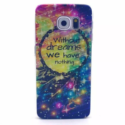 

MITI Soft Transparent Pink Cute Flower Case Cover For Samsung Galaxy S6 G9200 Case Silicone S6 Series Fashion Rubber Case