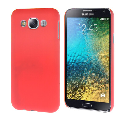 

MOONCASE Hard Rubberized Rubber Shell Back Protective Case Cover for Samsung Galaxy E5 E500 Pink