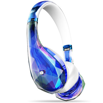 

Monster Diamondz Diamond Tighten Headset Earphone Stylish Two-Audio Music Headset Blue