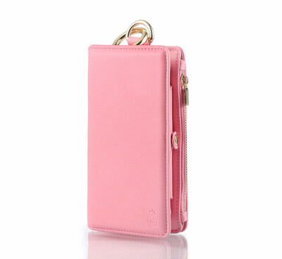 

2019 Multi functional Leather Detachable Zipper Wallet Case For iPhoneXs Xs Max Phone Bag With Hoop Card Holder For iPhoneX XR