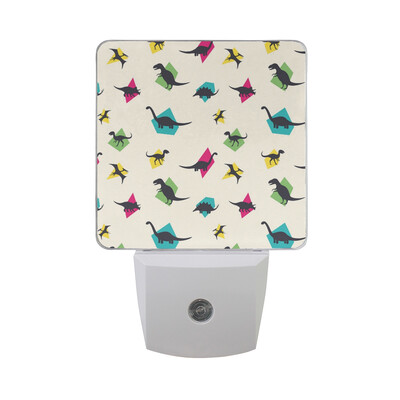 

ALAZA LED Night Light With Smart Dusk To Dawn SensorDinosaur Stylish Prehistoric Plug In Night Light