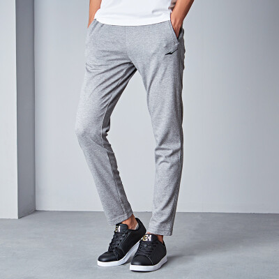 

Hongxing Erke ERKE mens trousers new sports trousers moisture wicking loose sweatpants 51217357063 slate flower gray L