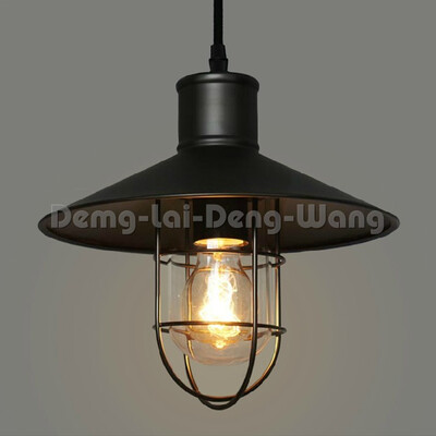 

Black vintage cage marine style pendant lighting light for kitchen