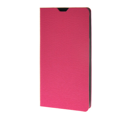 

MOONCASE Leather Side Flip Wallet Card Holder Stand Shell Pouch ЧЕХОЛ ДЛЯ LG Magna Hot pink