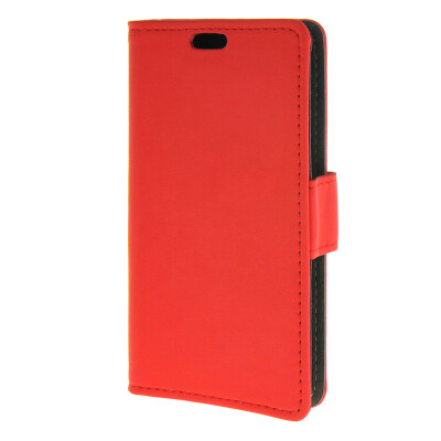 

MOONCASE Simple style Leather Wallet Flip Card Stand Back Case Cover for Huawei Ascend Y360 Red