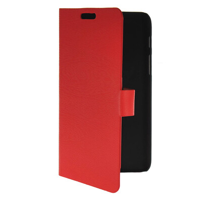 

MOONCASE Slim Leather Flip Wallet Card Pouch with Kickstand Shell Back ЧЕХОЛ ДЛЯ Samsung Galaxy Tab Q T2558 Red