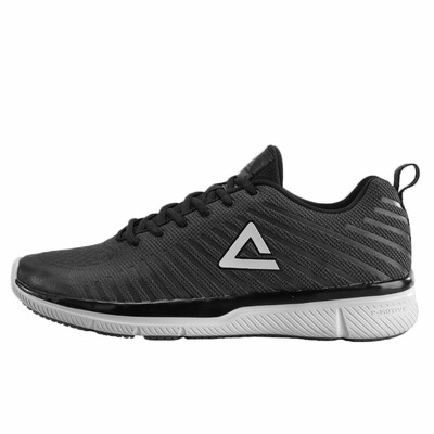 

PEAK mens shoes new light&comfortable running shoes casual sports shoes men E73547H black 44 yards