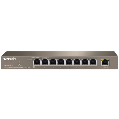 

Tenda (Tenda) TEG1009P-EI 9-port Gigabit 8-port PoE power supply network switch Enterprise engineering network sub-line