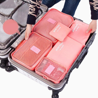 

Marlowe Travel Storage Bag Baggage Recycling Bag Travel Clothing Storage Bag Underwear Storage Bag Washing Bag 6pcs Watermelon Red