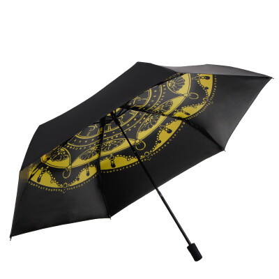 

Heaven umbrella umbrella umbrella folding portable light carbon fiber umbrella bones leopard leopard white white silk black rubber sun umbrella anti-ultraviolet sun umbrella 180g small and light mobile phone umbrella