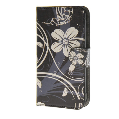 

MOONCASE Flower style Leather Wallet Flip Card Slot Stand Pouch Case Cover for Samsung Galaxy Xcover 3 SM-G388F A11