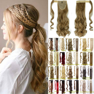 

1724" Wrap Around Ponytail Extension for Woman Hair 125-145g