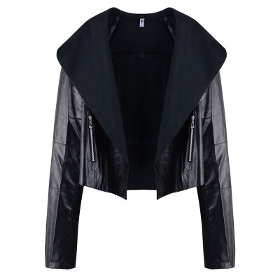 

Womens autumn&winter womens fashion ultra-thin PU leather jacket short coat