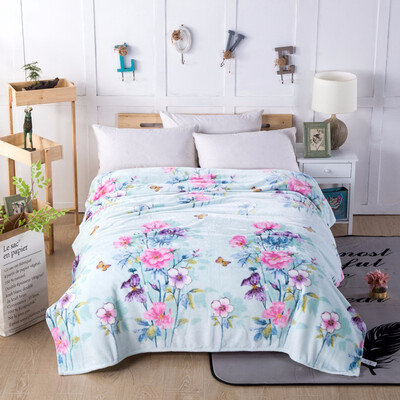 

With Thick Flannel Blanket Towels Summer Cool Summer Thin Single Air Conditioning Coral Fleece Sheet Nap Blanket
