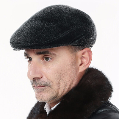 

Mens Winter Warm Hat Adult Ear Protection Cap Imitation Fur Hats Male Earmuffs Hat Peaked Cap Students Leisure Hat B-7379