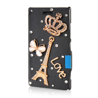 

MOONCASE Luxury Flower Crystal Leather Side Flip Wallet Pouch ЧЕХОЛ ДЛЯ Nokia Lumia 925