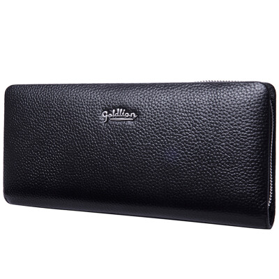 

Goldlion (Goldlion) Men's Handbag Simple Hand-catching Packet Fashion Leather Handbag Wallet Black A615004-111