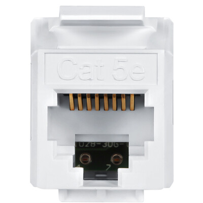

PowerSync ACPDC5HHP9 Кат5 класса 5 класса с кабельным модулем 180 градусов неэкранированный белый