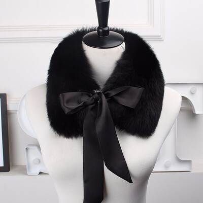 

2018 the new hot selling fox fur collar the natural fox fur collar the real fur collar child the winter fur scarf ribbon