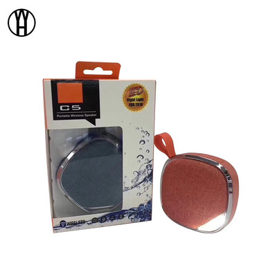 

WH C5 Wireless Bluetooth Speaker LED Night Light Outdoor Waterproof Mini Portable MP3 Audio Pluggable Card for iphone xiaomi