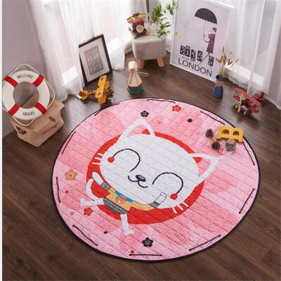 

Cartoon Animals Elephant Lion Bear Rabbit Baby Developing Crawling Play Mats Blanket as Kids Toys Storage Bag Nordic Style Toys