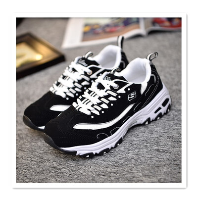 

Korean womens shoes student tide sports shoes running shoes black&white panda shoes breathable simple wild single shoes