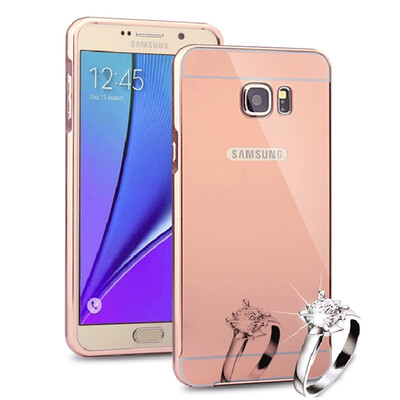 

MOONCASE Metal Frame Edge Mirror Back 2 in 1 Thin Case Cover for Samsung Galaxy Note 5