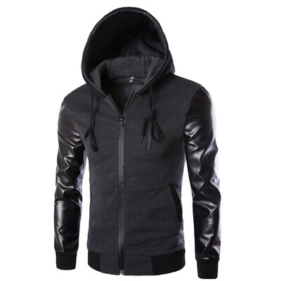 

Zogaa Mens Jacket Spell Leather Fashion Casual