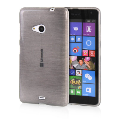 

MOONCASE Candy colors Soft Flexible Silicone Gel TPU Skin Shell Back Case Cover for Microsoft Lumia 535 Grey