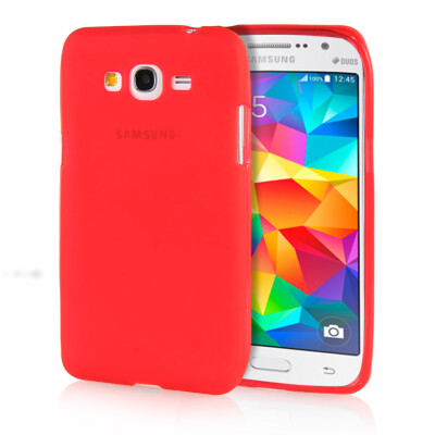 

MOONCASE Transparent Soft Flexible Silicone Gel TPU Skin Shell Back ЧЕХОЛ ДЛЯ Samsung Galaxy Grand Prime G530 Red