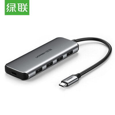 

Green Link Type-C splitter 4-port HUB converter USB30 transmission docking station adapter data cable expansion dock Apple macbook keyboard mouse with PD power supply 50312