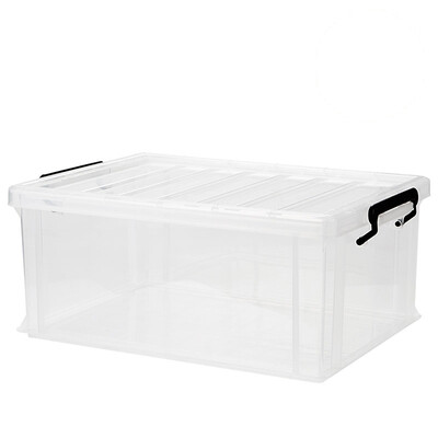 

JEKO&JEKO Tenes reinforced plastic large transparent storage box 40L toy storage box clothes storage box quilt storage box 1 only SWB-5466
