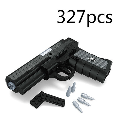 

777A 45pcs m1911 Building block toy gun airsoft pistol desert eagle air soft ak47 sniper m4a1 children lepin Toys