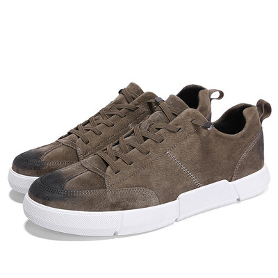 

Autumn Korean fashion shoes mens flat-bottomed black casual shoes retro Joker shoes in England