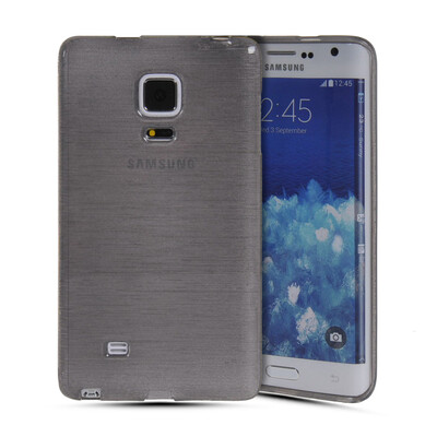 

MOONCASE Мягкие гибкие силиконовый гель ТПУ Shell задняя крышка чехол для Samsung Galaxy Note Edge Серый