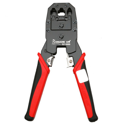 

Shanze SAMZHE SZ-3068 professional three-use telephone network pressure stripping pliers telephone network crystal head crimping pliers wire clamps computer network cable telephone line crimping tools