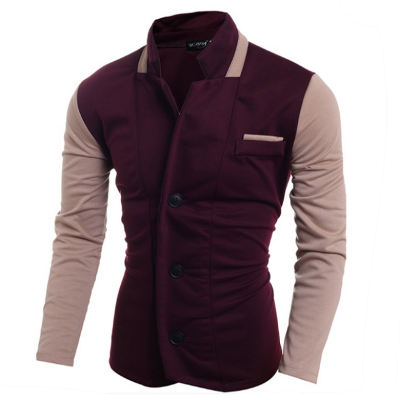 

Zogaa New Men's Suit Fashion Casual Color Matching