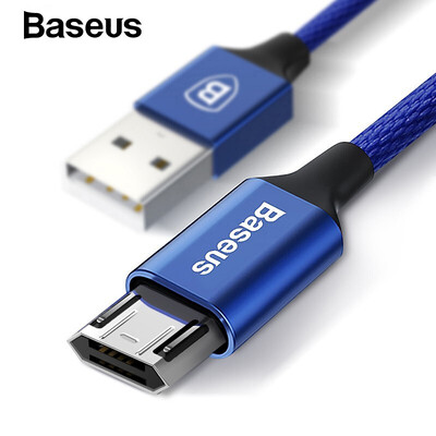 

Baseus Reversible Micro USB Cable For Samsung HuaWei Xiaomi Mobile Phone Data Sync Cable Double-Sided USB Charger Cable