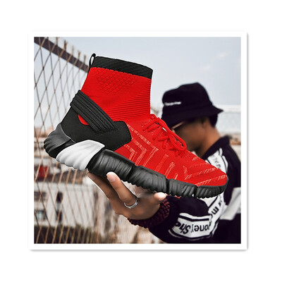 

In autumn Chinas fashion high-rise shoes large size soft-soled sneakers Joker mens hip-hop sports casual shoes