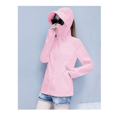 

Womens skin clothing sunscreen clothing female temperament slim slimming UV short coat fat MM large size womens windbreaker wome