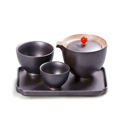 

Pottery white Kuaike teacup