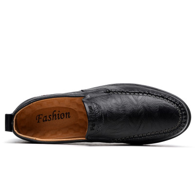 

2018 new spring mens shoes Korean peas shoes mens leather mens casual shoes lazy shoes driving shoes men